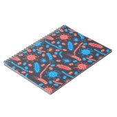 Carnet Bactérie lumineuse Microorganisme rose bleu (Côté gauche)