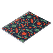 Carnet Bactérie lumineuse Microorganisme vert rouge (Côté gauche)