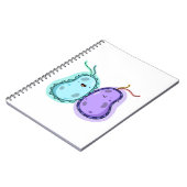 Carnet Bactéries Cute Kawaii (Côté gauche)