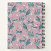 Carnet Bad Grey Tabby Chats Frappe Stuff Over & Monogramm (Dos)