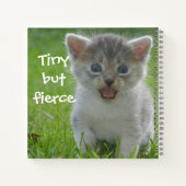 Carnet Badass Cats - "Tiny but Fierce" Kitten (Dos)