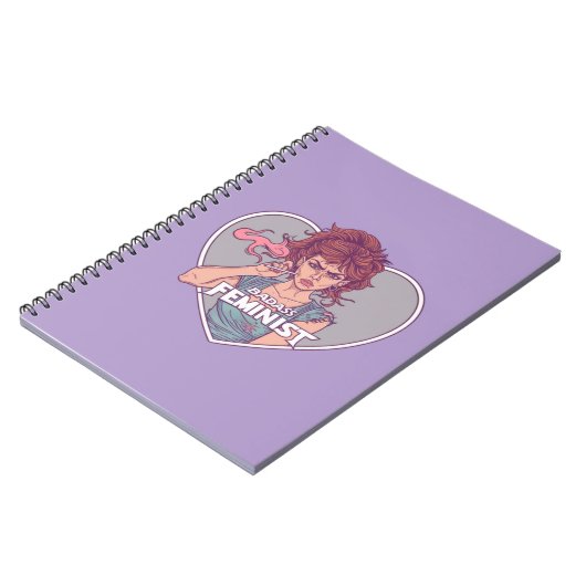 Carnet BADASS FÉMINISTE, dessin animé (Côté gauche)