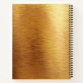 Carnet Badass officiel Boss Babe Chic Metallic Gold Nom (Dos)