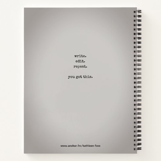 Carnet badasswriters Podcast Spiral Notebook (Dos)