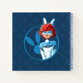 Carnet Badge Bleu Bunnyx (Dos)
