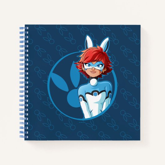 Carnet Badge Bleu Bunnyx (Devant)