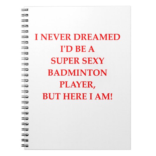 Carnet badminton (Devant)