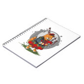 Carnet Bagpipe Chat Jouer Bagpipes Musique écossaise Chat (Côté gauche)