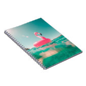 Carnet Bague de baignade rose flamingo sur le plan d'eau  (Côté Droit)