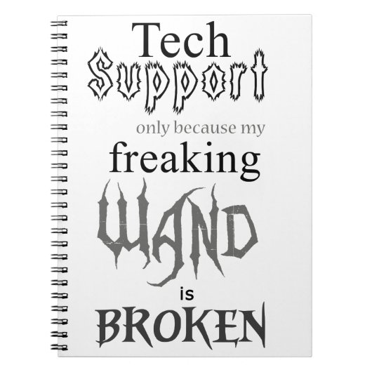Carnet Baguette magique de support technique (Devant)
