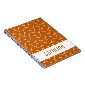 Carnet Baguettes blanches de crosse orange brûlées (Côté Droit)