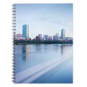 Carnet Baie arrière de Boston à travers Charles River