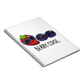 Carnet Baie Cool Drôle Fraise Myrtille Pun  (Côté Droit)