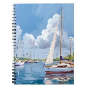 Carnet Baie des voiliers Peinture aquarelle côtière
