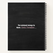 Carnet Baie Smart Baie Cool – Tableau bleu à la myrtille (Dos)