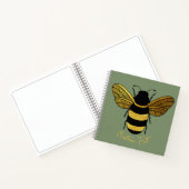 CARNET BAIE VERTE BAIE VERTE GRÂCE À BOMBÉE NOIR BRILLÉE (Intérieur)