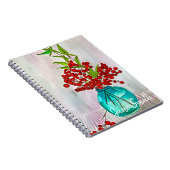 Carnet Baies de Noël rouges aquarelle beaux-arts (Côté Droit)