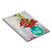 Carnet Baies de Noël rouges aquarelle beaux-arts (Côté Droit)