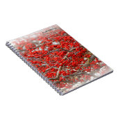 Carnet Baies d'hiver rouge vif Baies d'arbre blanc (Côté Droit)