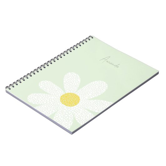 Carnet Baise blanche avec points (Côté gauche)