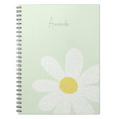 Carnet Baise blanche avec points (Devant)