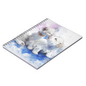 Carnet Baiser adorable de chaton et de chiot de Labrador (Côté gauche)