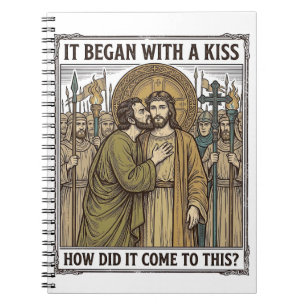 Carnet Baiser de trahison biblique vintage