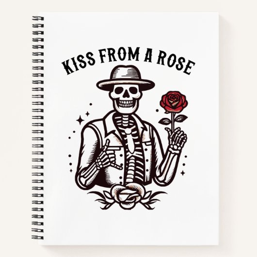 Carnet Baiser d'une rose (Devant)