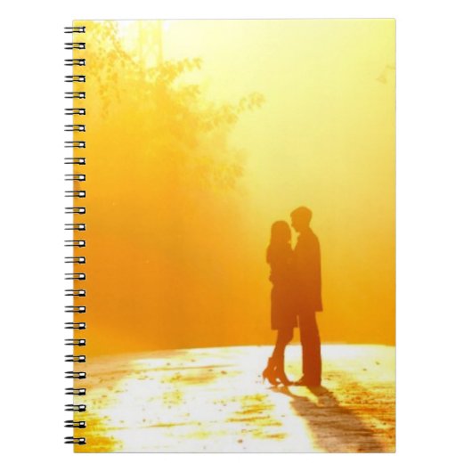 Carnet Baisers des couples à la lumière du soleil (Devant)
