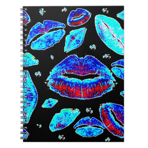 Carnet Baisers partout (bleu)