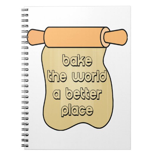Carnet Bake the world a better place (Devant)