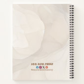 Carnet Bakery Pastry Chef Watercolor Gold Baking Catering (Dos)