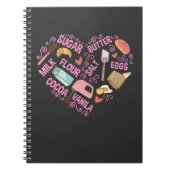 Carnet Baking Love Baker Tools Pastry Chef Butter Eggs (Devant)