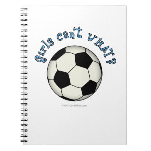 Carnet Bal de football en noir
