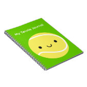 Carnet Bal de tennis de Kawaii (Côté Droit)