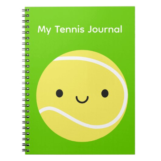 Carnet Bal de tennis de Kawaii (Devant)