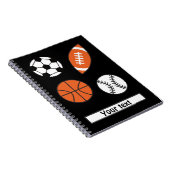 Carnet Bal sportif amusant (Côté Droit)