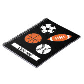 Carnet Bal sportif amusant (Côté gauche)