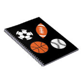 Carnet Bal sportif amusant (Côté Droit)