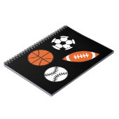 Carnet Bal sportif amusant (Côté gauche)