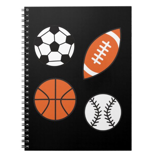 Carnet Bal sportif amusant (Devant)