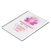 Carnet Baladeur numérique diffusé violet (Côté gauche)