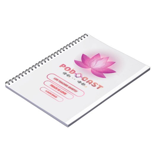 Carnet Baladeur numérique diffusé violet (Côté gauche)
