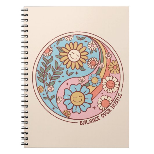 Carnet Balance Over Hustle - Boho (Devant)