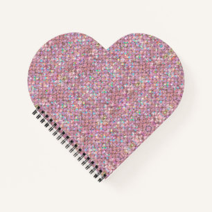 Carnet Balances de poissons de sirène rose Holographique