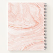 Carnet Balances en marbre rose-or (Dos)