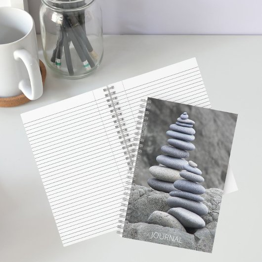 Carnet Balances Plage Galets Rock Cairns