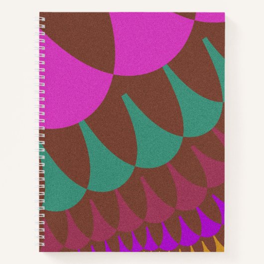 Carnet Balances roses et bordeaux (Devant)