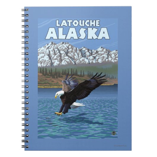 Carnet Bald Eagle Diving - Latouche, Alaska (Devant)