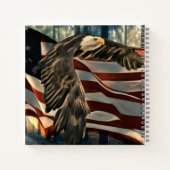 Carnet Bald Eagle Drapeau américain Country Road (Dos)